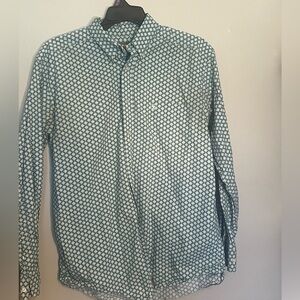 LG Ariat button down shirt with front/back logo